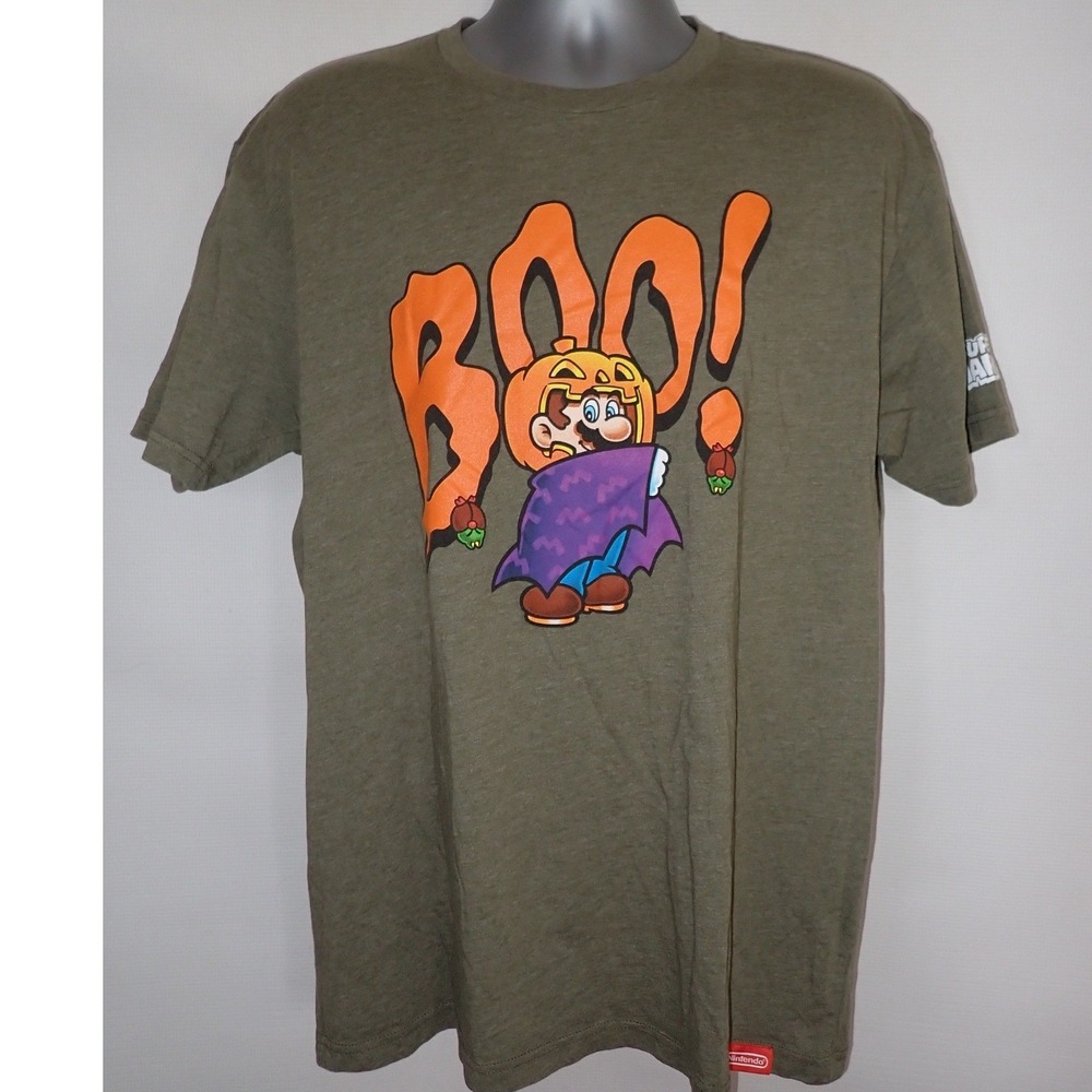 NINTENDO NY‎ Halloween Super Mario BOO! T Shirt Mens XL 2023 Double Side Rare